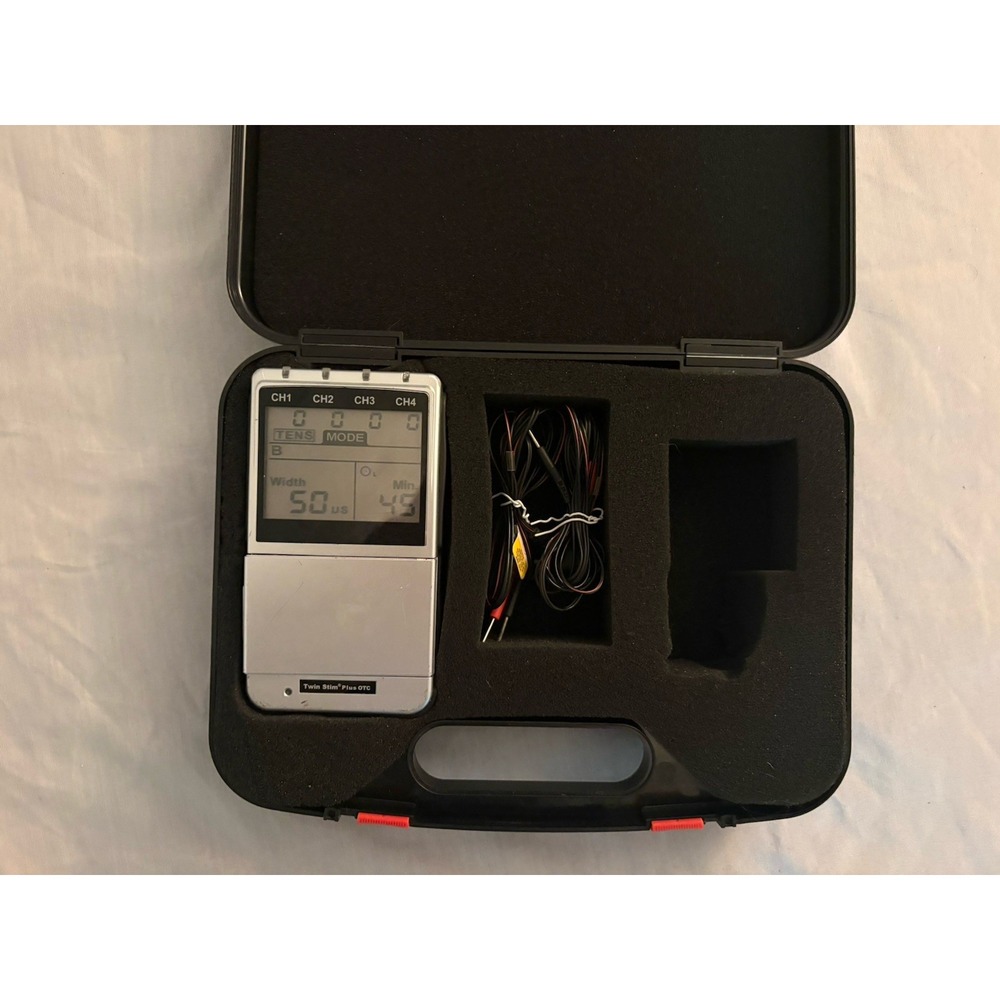 Twin Stim Plus OTC 4-Channel TENS / EMS Muscle Stimulator Unit with Case